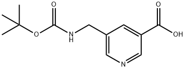 5-(TERT-BUTOXYCARBONYLAMINO-METHYL)-NICOTINIC ACID Struktur