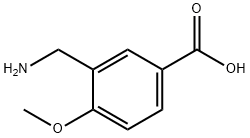 3-(AMINOMETHYL)-4-METHOXYBENZOIC ACID Struktur