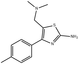 5-DIMETHYLAMINOMETHYL-4-P-TOLYL-THIAZOL-2-YLAMINE Struktur