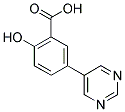 2-HYDROXY-5-PYRIMIDIN-5-YL-BENZOIC ACID Struktur