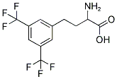 2-AMINO-4-(3,5-BIS-TRIFLUOROMETHYL-PHENYL)-BUTYRIC ACID Struktur