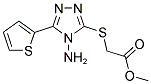 METHYL ([4-AMINO-5-(2-THIENYL)-4H-1,2,4-TRIAZOL-3-YL]SULFANYL)ACETATE Struktur