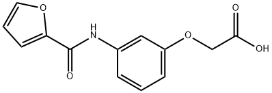 (3-[(FURAN-2-CARBONYL)-AMINO]-PHENOXY)-ACETIC ACID Struktur