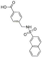 4-[[(2-NAPHTHYLSULFONYL)AMINO]METHYL]BENZOIC ACID Struktur