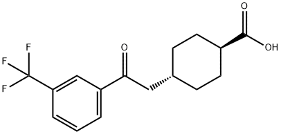 TRANS-4-[2-OXO-2-(3-TRIFLUOROMETHYLPHENYL)ETHYL]CYCLOHEXANE-1-CARBOXYLIC ACID price.