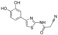 2-CYANO-N-[4-(3,4-DIHYDROXYPHENYL)-1,3-THIAZOL-2-YL]ACETAMIDE Struktur