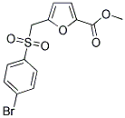 METHYL 5-(4-BROMO-BENZENESULFONYLMETHYL)-FURAN-2-CARBOXYLATE Struktur