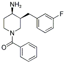 CIS-1-BENZOYL-3-(3-FLUOROBENZYL)PIPERIDIN-4-AMINE Struktur