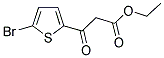 3-(5-BROMO-THIOPHEN-2-YL)-3-OXO-PROPIONIC ACID ETHYL ESTER Struktur