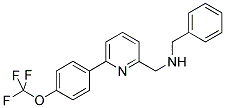 1-PHENYL-N-((6-[4-(TRIFLUOROMETHOXY)PHENYL]PYRIDIN-2-YL)METHYL)METHANAMINE Struktur