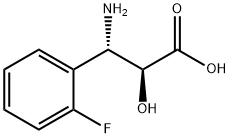 (2S,3S)-3-AMINO-3-(2-FLUORO-PHENYL)-2-HYDROXY-PROPIONIC ACID Struktur