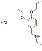 N-(3-ETHOXY-4-PROPOXYBENZYL)-N-PROPYLAMINE HYDROCHLORIDE Struktur