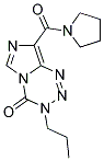 3-PROPYL-8-(PYRROLIDIN-1-YLCARBONYL)IMIDAZO[5,1-D][1,2,3,5]TETRAZIN-4(3H)-ONE Struktur