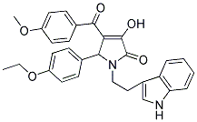 1-(2-(1H-INDOL-3-YL)ETHYL)-5-(4-ETHOXYPHENYL)-3-HYDROXY-4-(4-METHOXYBENZOYL)-1H-PYRROL-2(5H)-ONE Struktur