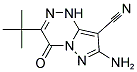 7-AMINO-3-TERT-BUTYL-4-OXO-1,4-DIHYDRO-PYRAZOLO[5,1-C][1,2,4]TRIAZINE-8-CARBONITRILE Struktur