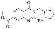 METHYL 2-MERCAPTO-4-OXO-3-(TETRAHYDROFURAN-2-YLMETHYL)-3,4-DIHYDROQUINAZOLINE-7-CARBOXYLATE Struktur