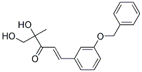 (1E)-1-[3-(BENZYLOXY)PHENYL]-4,5-DIHYDROXY-4-METHYLPENT-1-EN-3-ONE Struktur