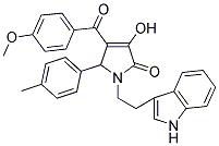 1-(2-(1H-INDOL-3-YL)ETHYL)-3-HYDROXY-4-(4-METHOXYBENZOYL)-5-P-TOLYL-1H-PYRROL-2(5H)-ONE Struktur