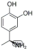 (S)-4-(1-AMINOETHYL)BENZENE-1,2-DIOL Struktur