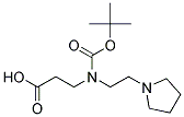 N-BOC-3-(2-PYRROLIDIN-1-YL-ETHYLAMINO)-PROPIONIC ACID Struktur