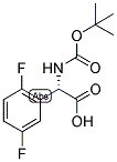 (S)-TERT-BUTOXYCARBONYLAMINO-(2,5-DIFLUORO-PHENYL)-ACETIC ACID Struktur