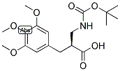 (S)-2-(TERT-BUTOXYCARBONYLAMINO-METHYL)-3-(3,4,5-TRIMETHOXY-PHENYL)-PROPIONIC ACID Struktur