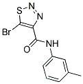 5-BROMO-N-(3-METHYLPHENYL)-1,2,3-THIADIAZOLE-4-CARBOXAMIDE Struktur