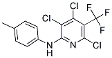 3,4,6-TRICHLORO-N-(4-METHYLPHENYL)-5-(TRIFLUOROMETHYL)PYRIDIN-2-AMINE Struktur