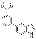 5-(3-[1,3]DIOXOLAN-2-YL-PHENYL)-1H-INDOLE Struktur