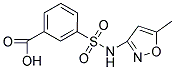 3-[[(5-METHYLISOXAZOL-3-YL)AMINO]SULFONYL]BENZOIC ACID Struktur