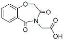 (3,5-DIOXO-2,3-DIHYDRO-5 H-BENZO[ F ][1,4]OXAZEPIN-4-YL)-ACETIC ACID Struktur