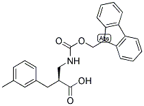 (S)-2-[(9H-FLUOREN-9-YLMETHOXYCARBONYLAMINO)-METHYL]-3-M-TOLYL-PROPIONIC ACID Struktur