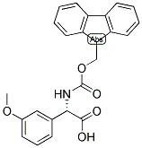 (S)-[(9H-FLUOREN-9-YLMETHOXYCARBONYLAMINO)]-(3-METHOXY-PHENYL)-ACETIC ACID Struktur