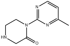 1-(4-METHYL-PYRIMIDIN-2-YL)-PIPERAZIN-2-ONE Struktur