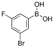 3-BROMO-5-FLUOROPHENYLBORONIC ACID Struktur