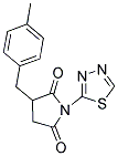 3-(4-METHYLBENZYL)-1-(1,3,4-THIADIAZOL-2-YL)PYRROLIDINE-2,5-DIONE Struktur