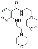 N-(2-MORPHOLIN-4-YL-ETHYL)-2-(2-MORPHOLIN-4-YL-ETHYLAMINO)-NICOTINAMIDE Struktur