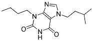 3-BUTYL-7-(3-METHYLBUTYL)-3,7-DIHYDRO-1H-PURINE-2,6-DIONE Struktur