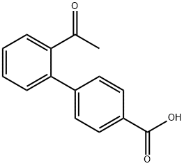 2'-ACETYL[1,1'-BIPHENYL]-4-CARBOXYLIC ACID Struktur