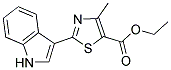 2-(1 H-INDOL-3-YL)-4-METHYL-THIAZOLE-5-CARBOXYLIC ACID ETHYL ESTER Struktur