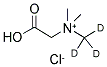 N-(CARBOXYMETHYL)-N,N,N-TRIMETHYL-D3-AMMONIUM CHLORIDE (N-METHYL-D3) Struktur