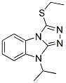 3-ETHYLSULFANYL-9-ISOPROPYL-9H-BENZO[4,5]IMIDAZO[2,1-C][1,2,4]TRIAZOLE Struktur