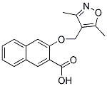 3-[(3,5-DIMETHYLISOXAZOL-4-YL)METHOXY]-2-NAPHTHOIC ACID Struktur