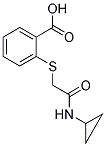 2-([2-(CYCLOPROPYLAMINO)-2-OXOETHYL]THIO)BENZOIC ACID Struktur