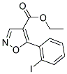 ETHYL-5-(2-IODOPHENYL)-ISOXAZOLE-4-CARBOXYLATE Struktur