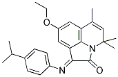 (E)-8-ETHOXY-1-(4-ISOPROPYLPHENYLIMINO)-4,4,6-TRIMETHYL-1H-PYRROLO[3,2,1-IJ]QUINOLIN-2(4H)-ONE Struktur