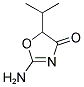 2-AMINO-5-ISOPROPYL-1,3-OXAZOL-4(5H)-ONE Struktur