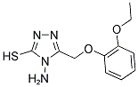 4-AMINO-5-[(2-ETHOXYPHENOXY)METHYL]-4H-1,2,4-TRIAZOLE-3-THIOL Struktur