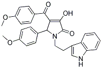 1-(2-(1H-INDOL-3-YL)ETHYL)-3-HYDROXY-4-(4-METHOXYBENZOYL)-5-(4-METHOXYPHENYL)-1H-PYRROL-2(5H)-ONE Struktur