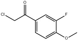 2-CHLORO-1-(3-FLUORO-4-METHOXYPHENYL)ETHANONE Struktur